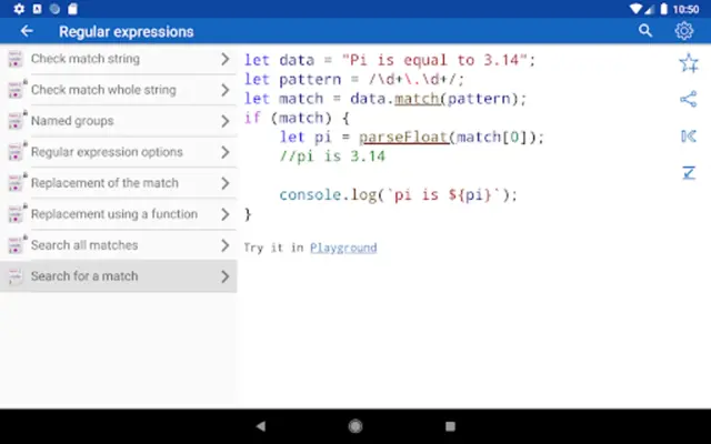 JavaScript Recipes android App screenshot 11