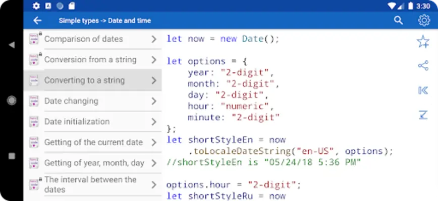 JavaScript Recipes android App screenshot 17
