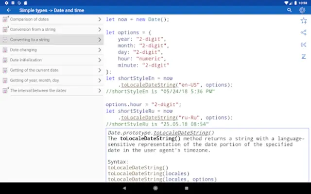 JavaScript Recipes android App screenshot 1