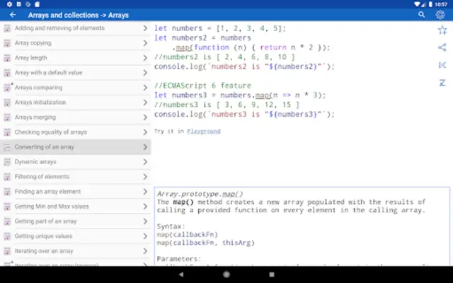 JavaScript Recipes android App screenshot 3